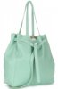Bőr táska shopper bag Genuine Leather menta 1158